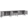 Voir la diapositive 5 : VIDAXL Meuble TV a tiroir sonoma gris 200x25x44 cm bois d'ingenierie