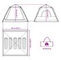 Voir la diapositive 6 : VIDAXL Tente de camping a dome 5 personnes vert liberation rapide