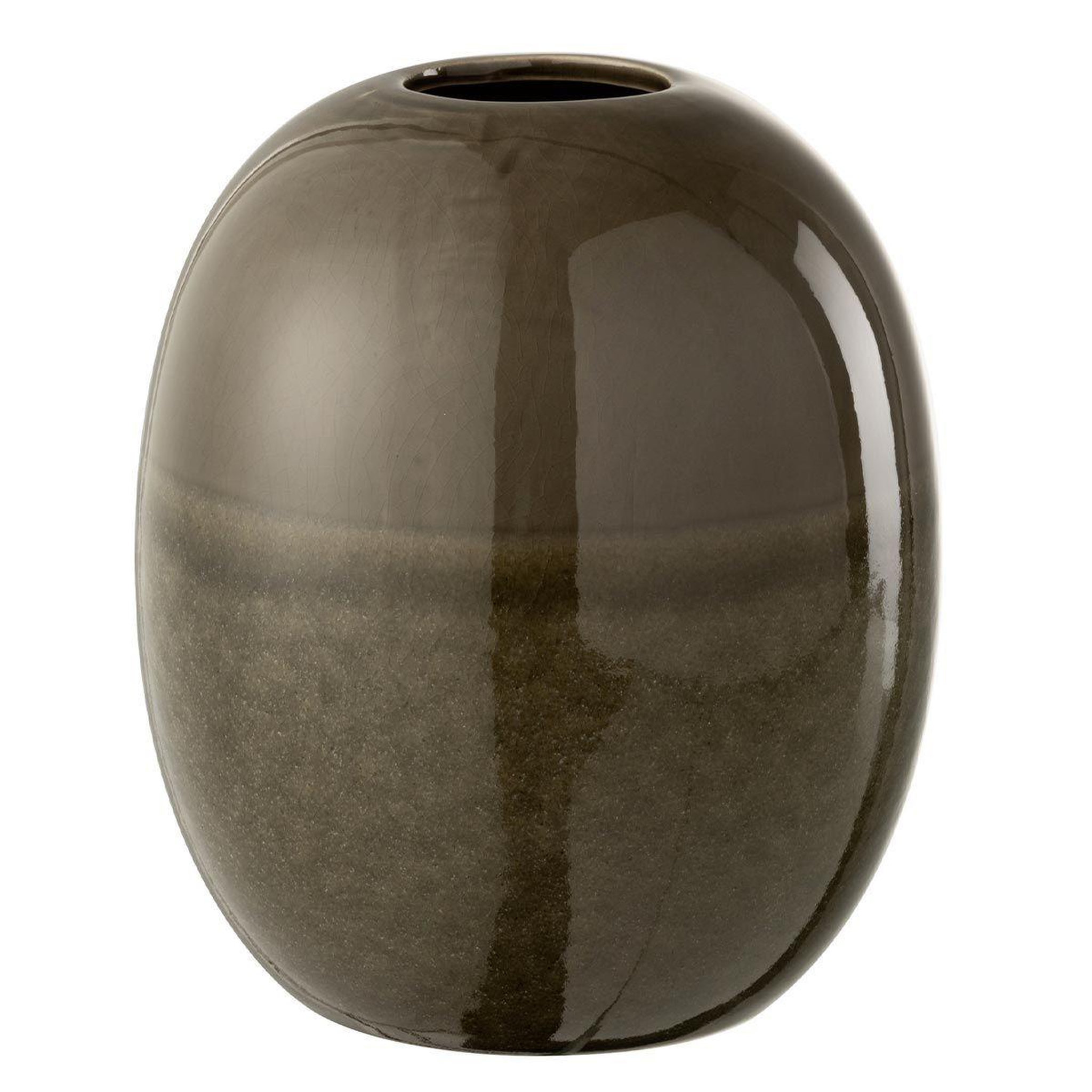J-LINE Vase Design en Céramique  Marie  20cm Vert