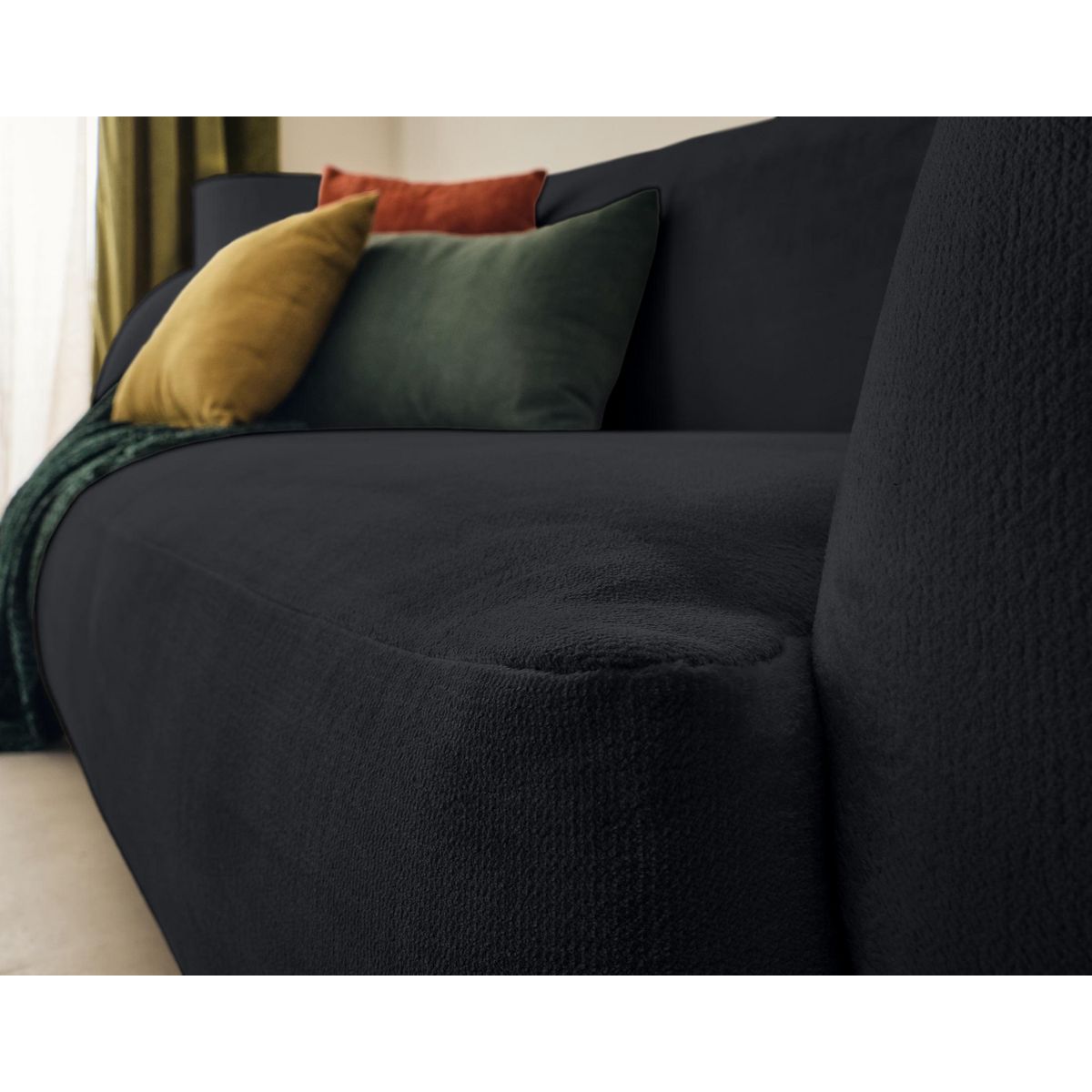 LISA DESIGN Ernee - canapé 3 places - en velours