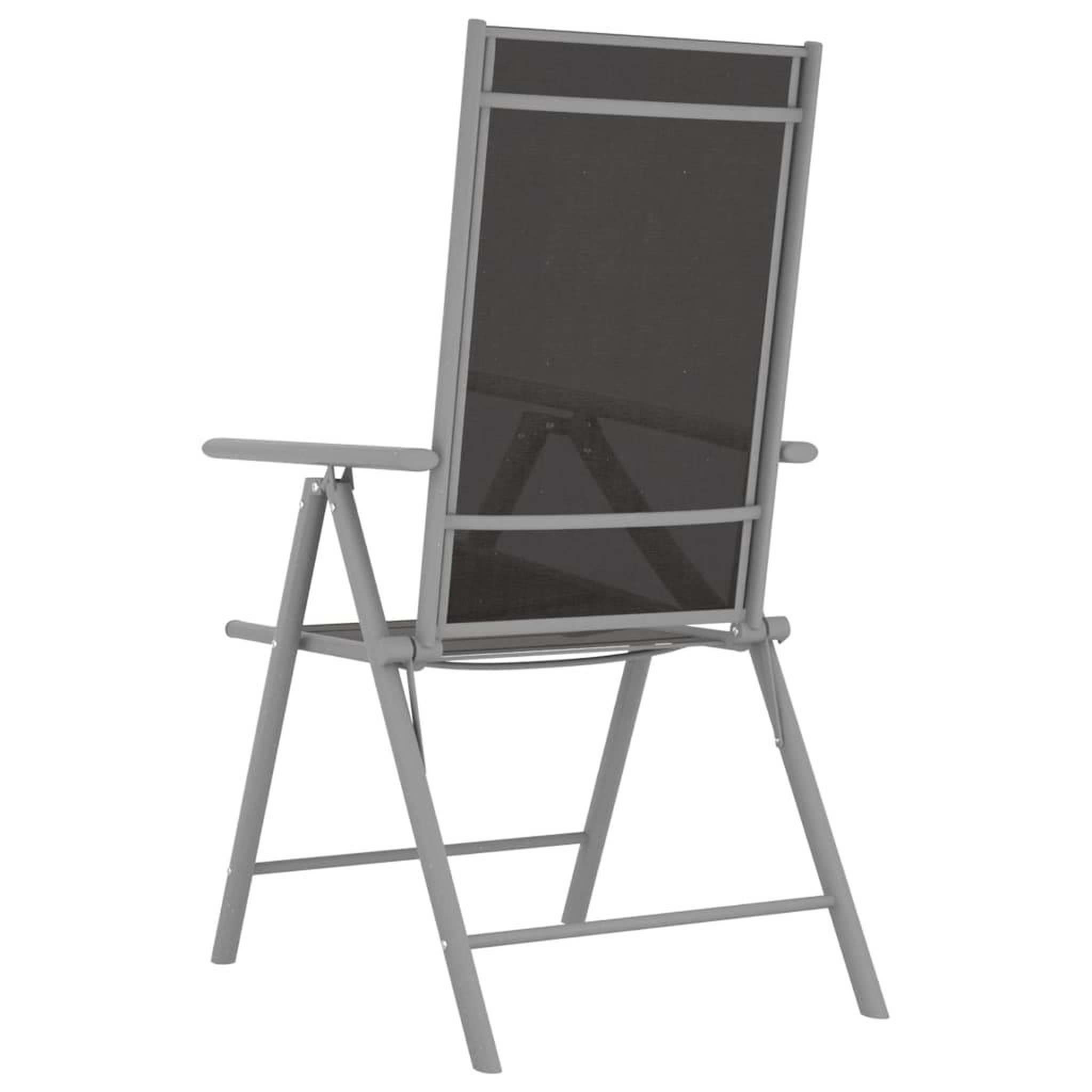 Voir la diapositive 5 : VIDAXL Chaises de jardin pliables lot de 4 Textilene Noir