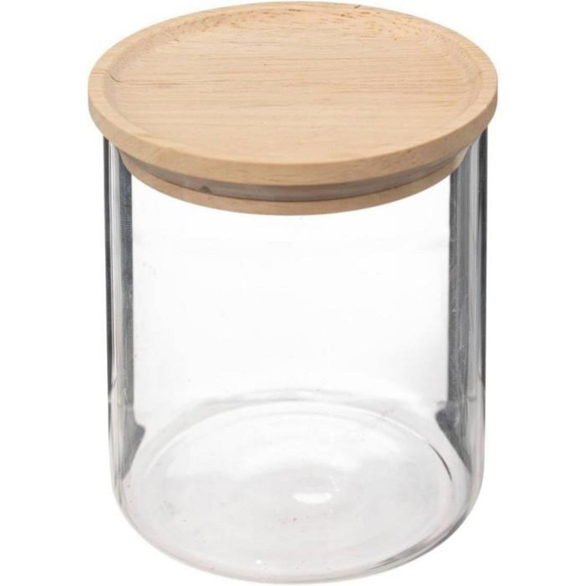 FIVE Lot de 3 Bocaux en Verre  Hermet  350ml Transparent & Naturel