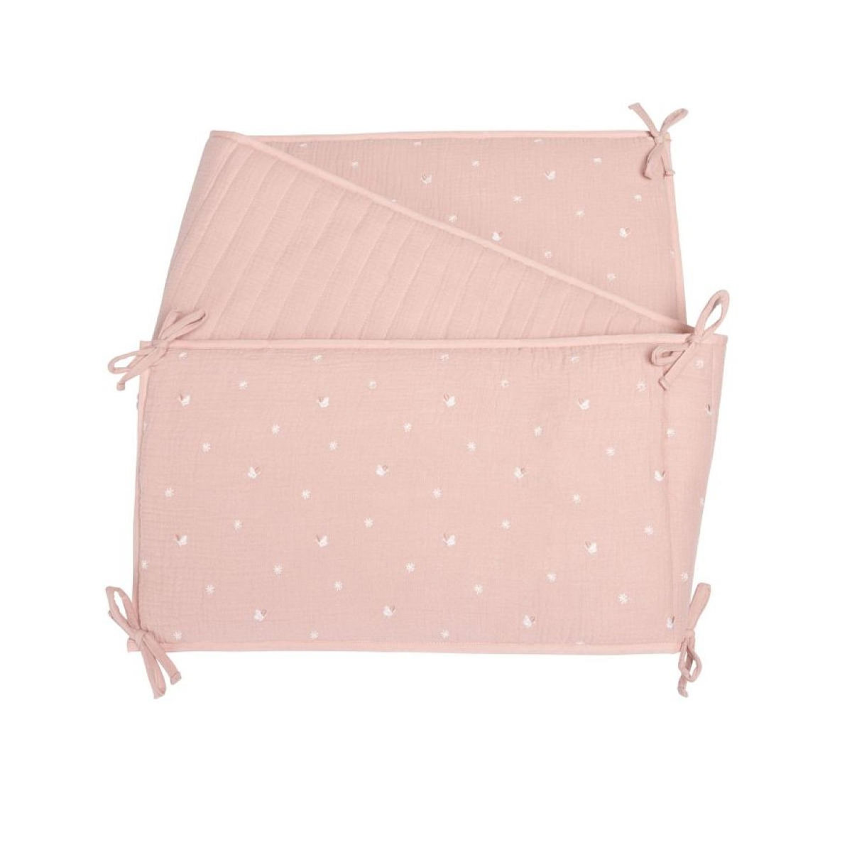 COMBELLE Tour de lit promenade bucolique rose