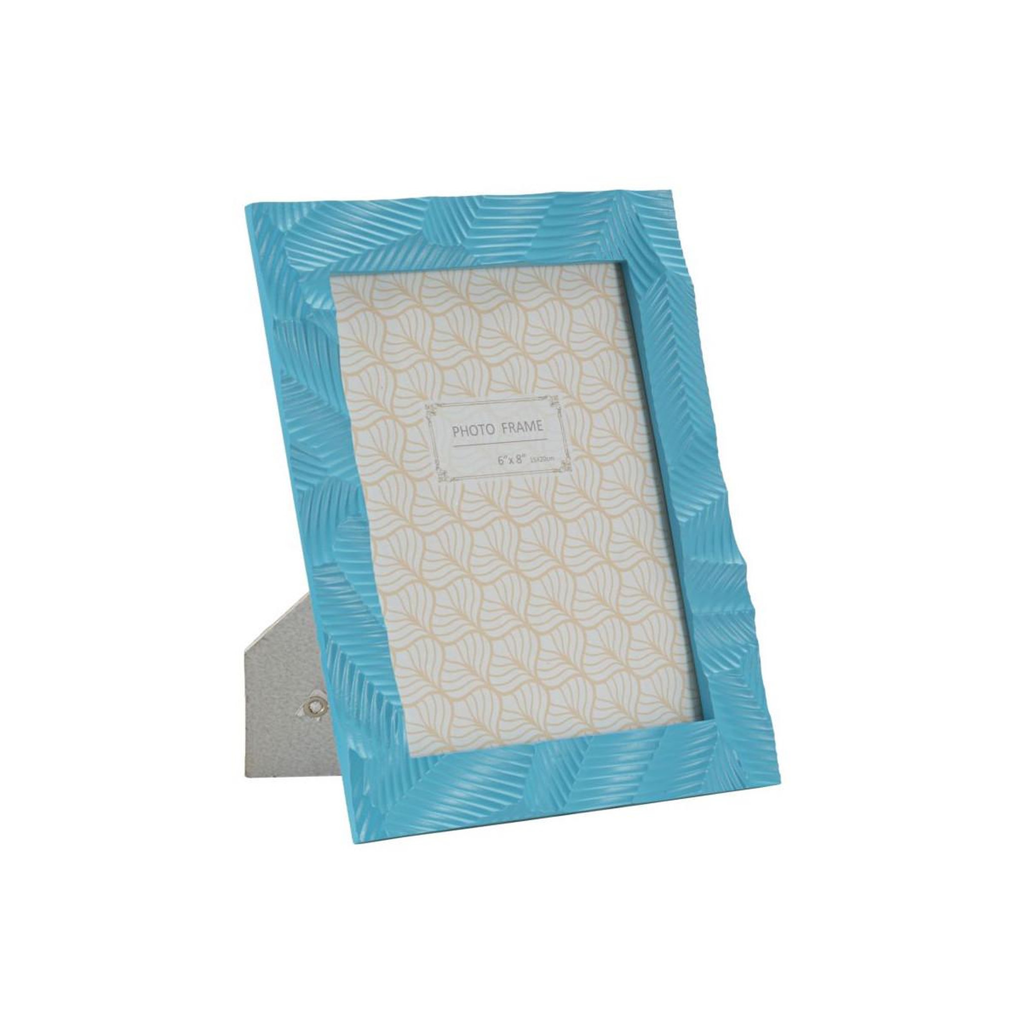 Paris Prix Cadre photo déco en résine  light  15x20cm bleu clair