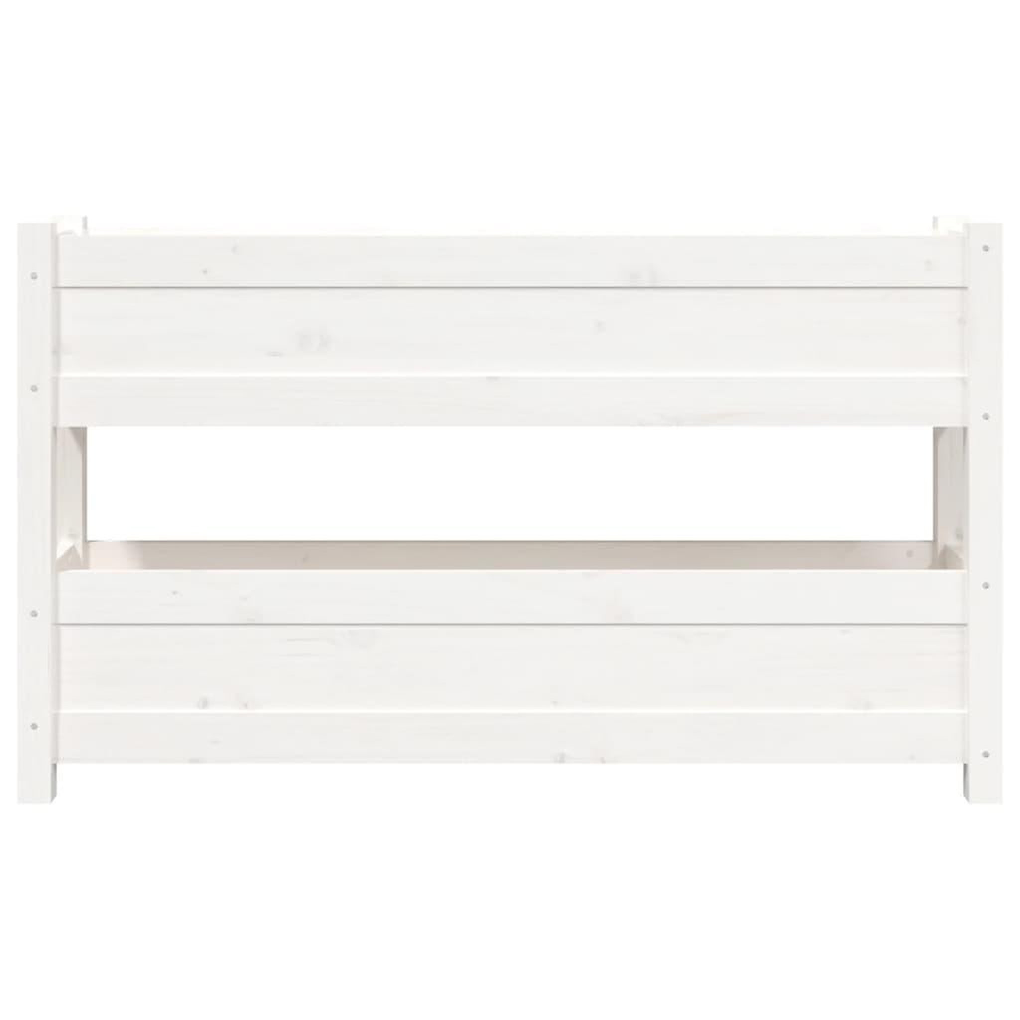 Voir la diapositive 5 : VIDAXL Jardiniere Blanc 112x25x66 cm Bois massif de pin