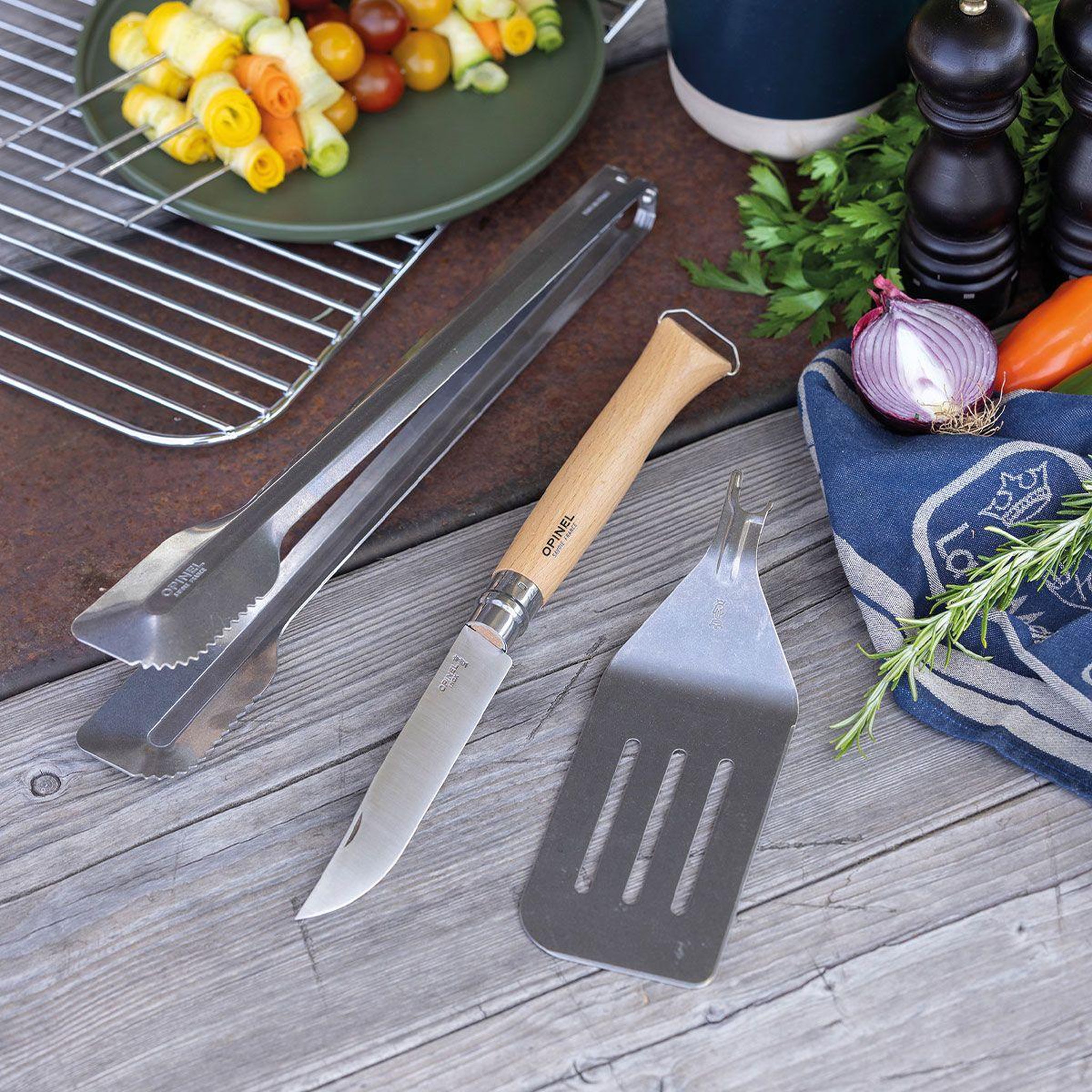 Voir la diapositive 3 : Opinel Ustensile barbecue barbecue brochable
