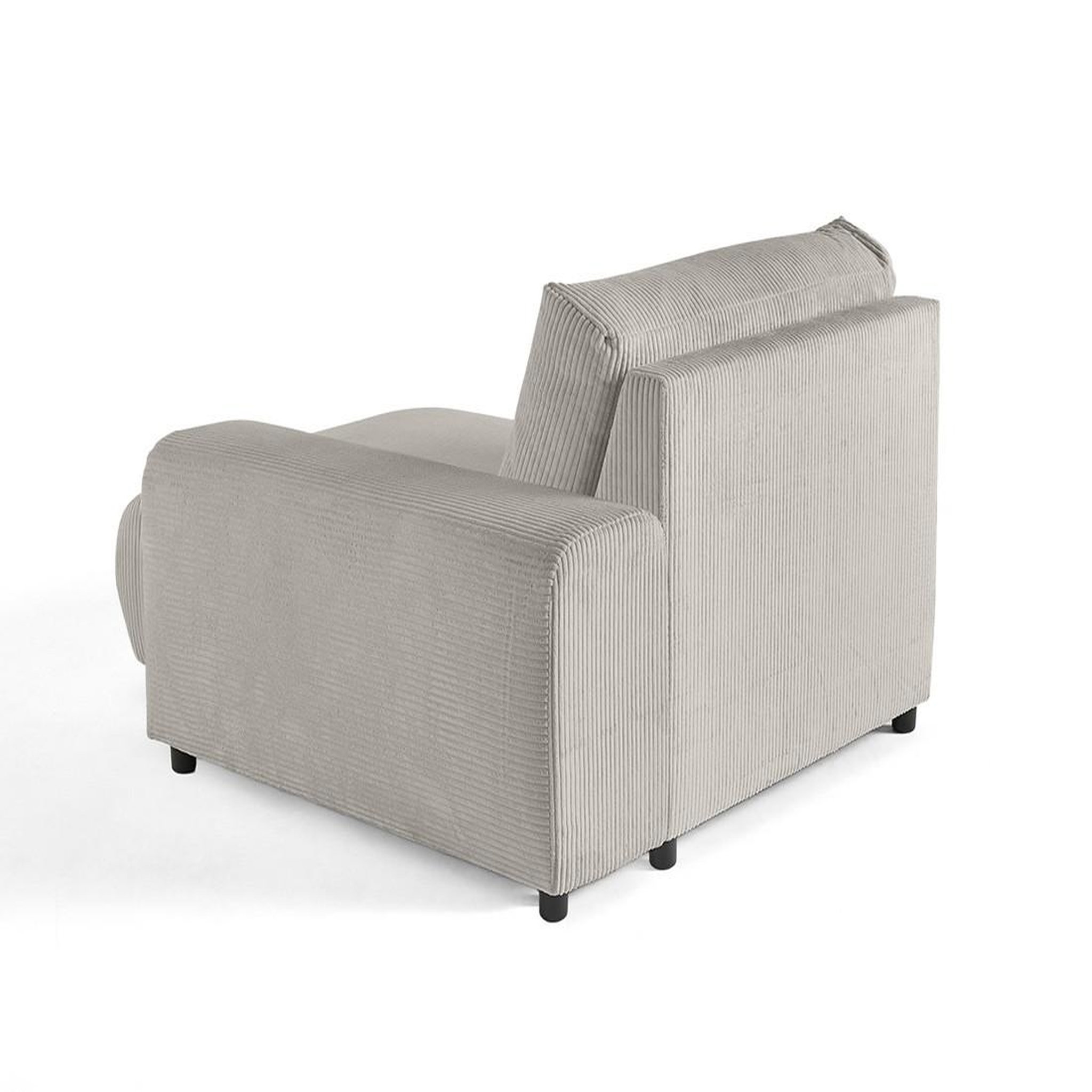Voir la diapositive 4 : LISA DESIGN Garance - module d'assise méridienne droit - en velours côtelé