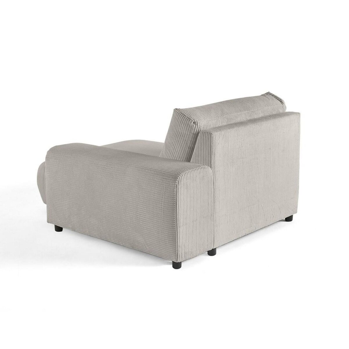 LISA DESIGN Garance - module d'assise méridienne droit - en velours côtelé