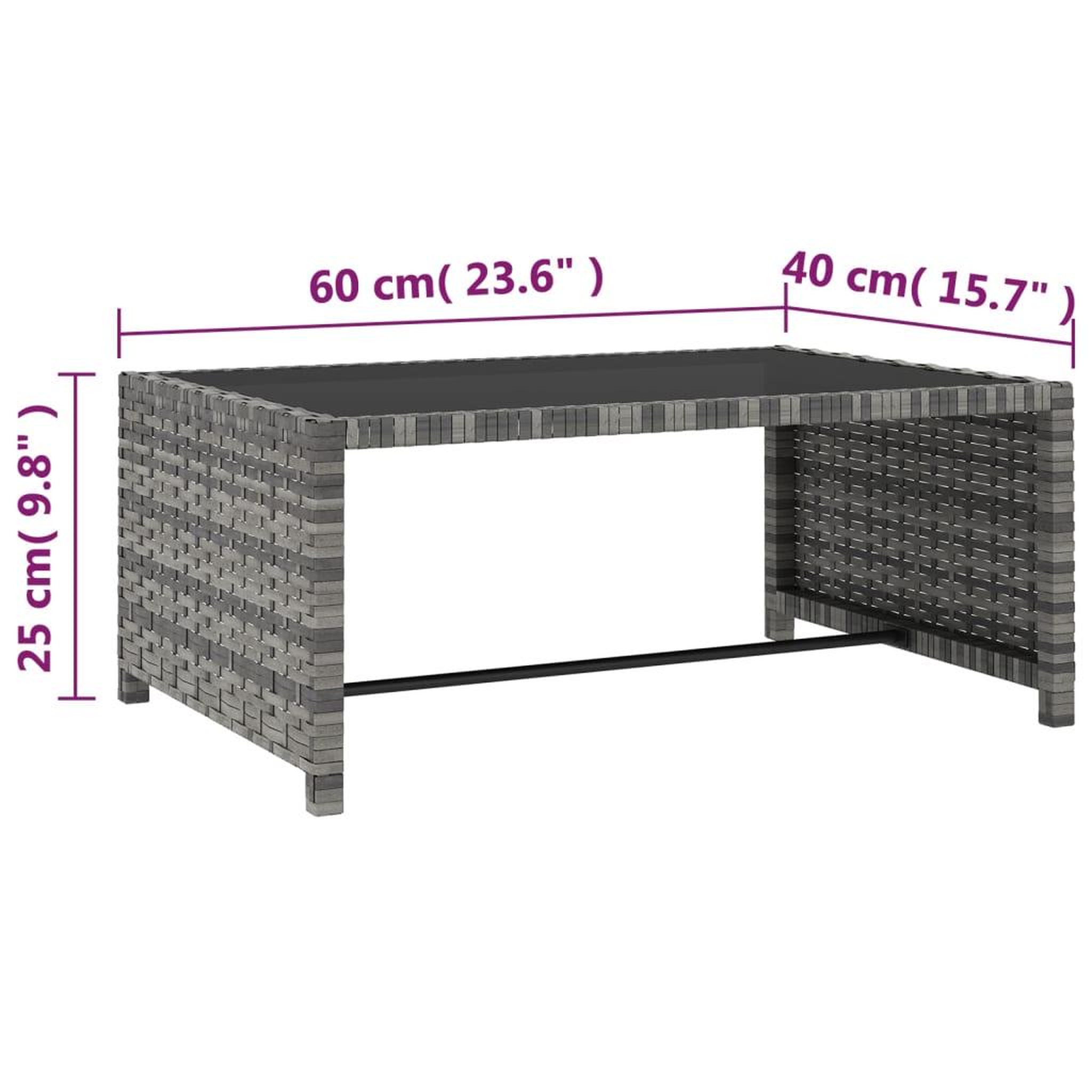 Voir la diapositive 6 : VIDAXL Chaises inclinables de jardin lot de 2 et table resine tressee