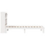 Voir la diapositive 5 : VIDAXL Lit bibliotheque sans matelas blanc 75x190cm bois de pin massif