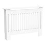 Voir la diapositive 1 : HOMCOM Cache-radiateur design panneau cabinet 112L x 19l x 81H cm MDF blanc