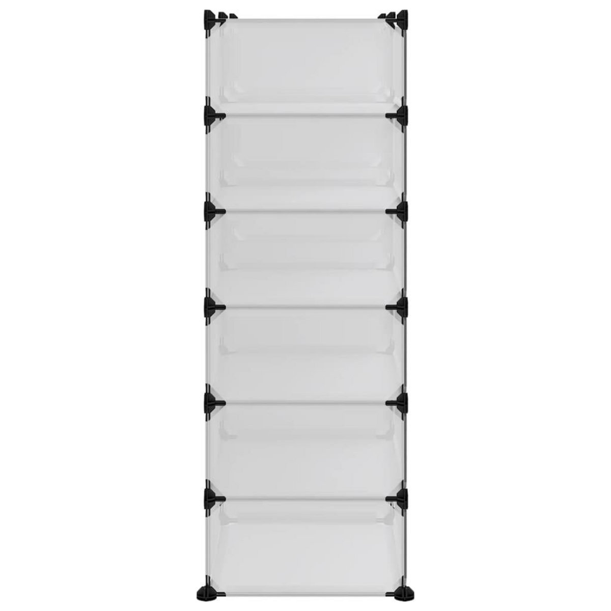 VIDAXL Etagere a chaussures Transparent 94,5x36,5x106 cm PP