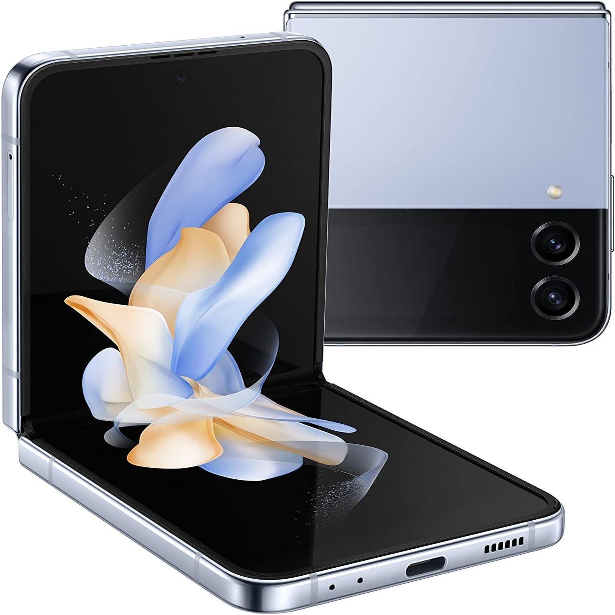 Voir la diapositive 1 : Samsung Galaxy Z Flip4 Reconditionné 128 Go - Grade A+ - Bleu