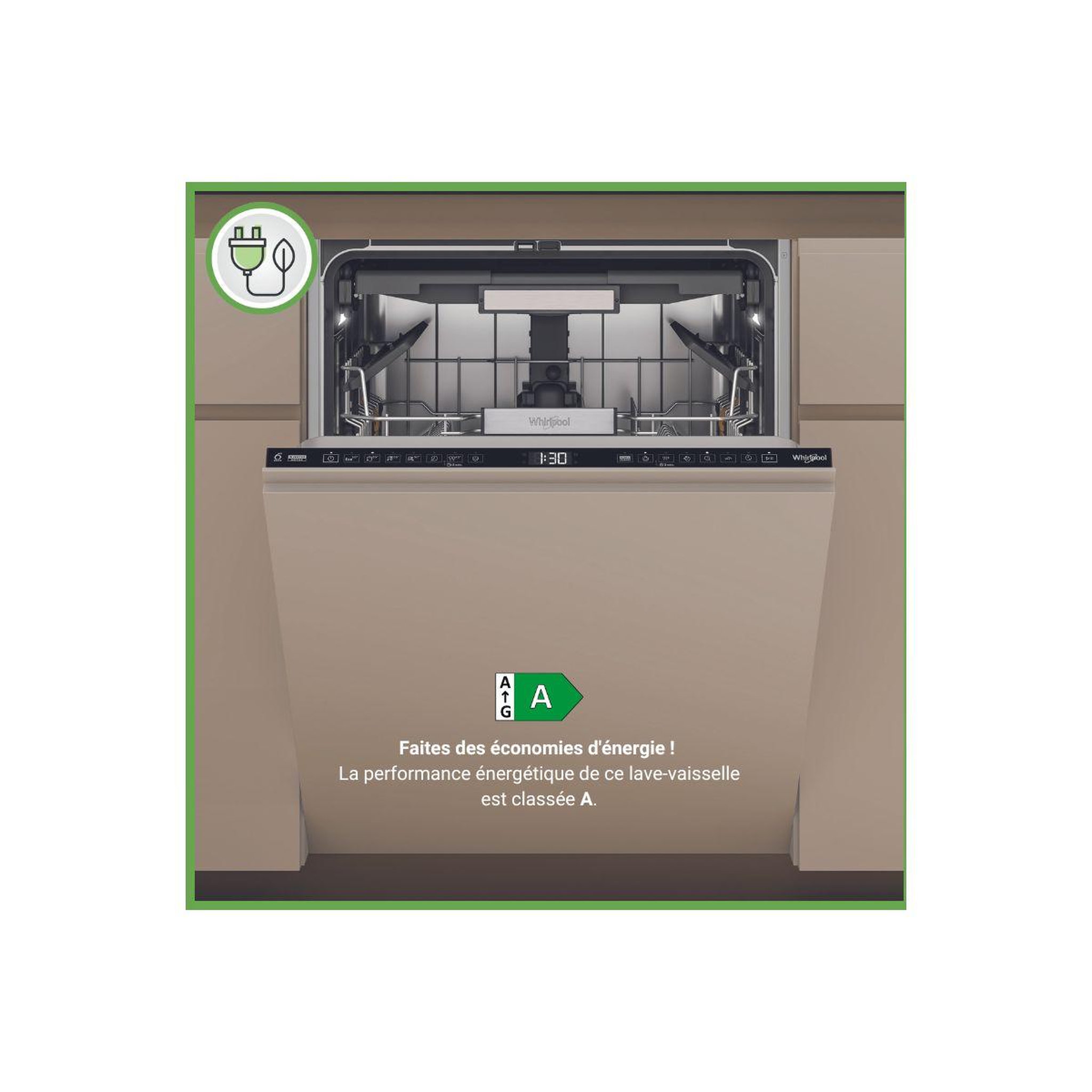 Voir la diapositive 2 : Whirlpool Lave vaisselle encastrable W7IHF60TUS MaxiSpace