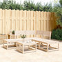 Voir la diapositive 1 : VIDAXL Salon de jardin 5 pcs bois de pin massif