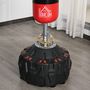 Voir la diapositive 4 : HOMCOM Sac de frappe boxe autoportant punching ball Ø 60 x 180 cm ventouses antidérapantes amortisseurs noir rouge