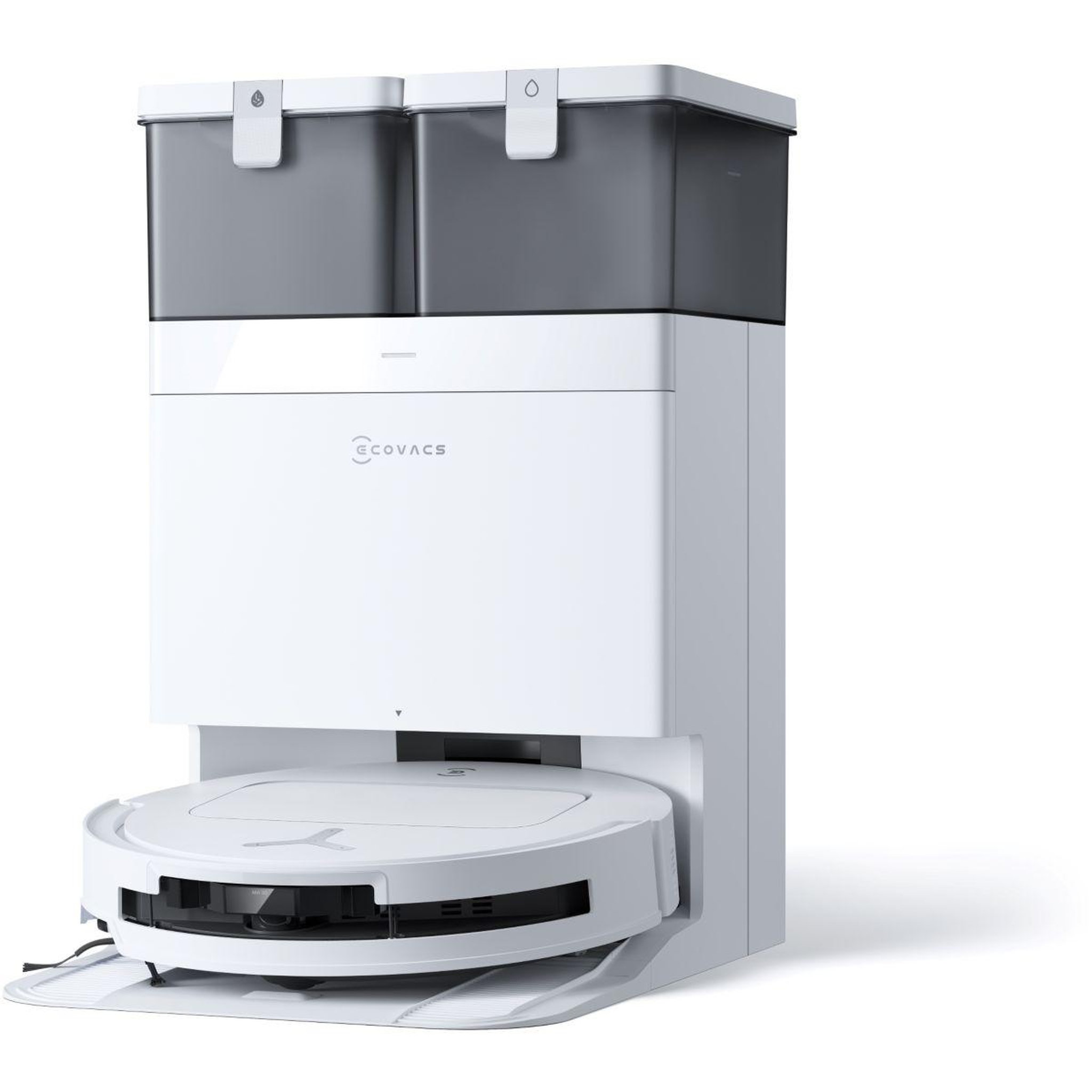 Voir la diapositive 2 : ECOVACS Robot Aspirateur Laveur Deebot T50 Omni Gen 2 EU blanc