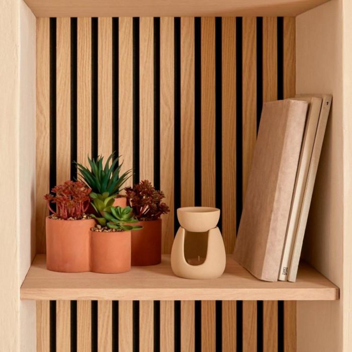 ATMOSPHERA Plantes Grasses Artificielles en Pot  Wonj  22cm Terracotta