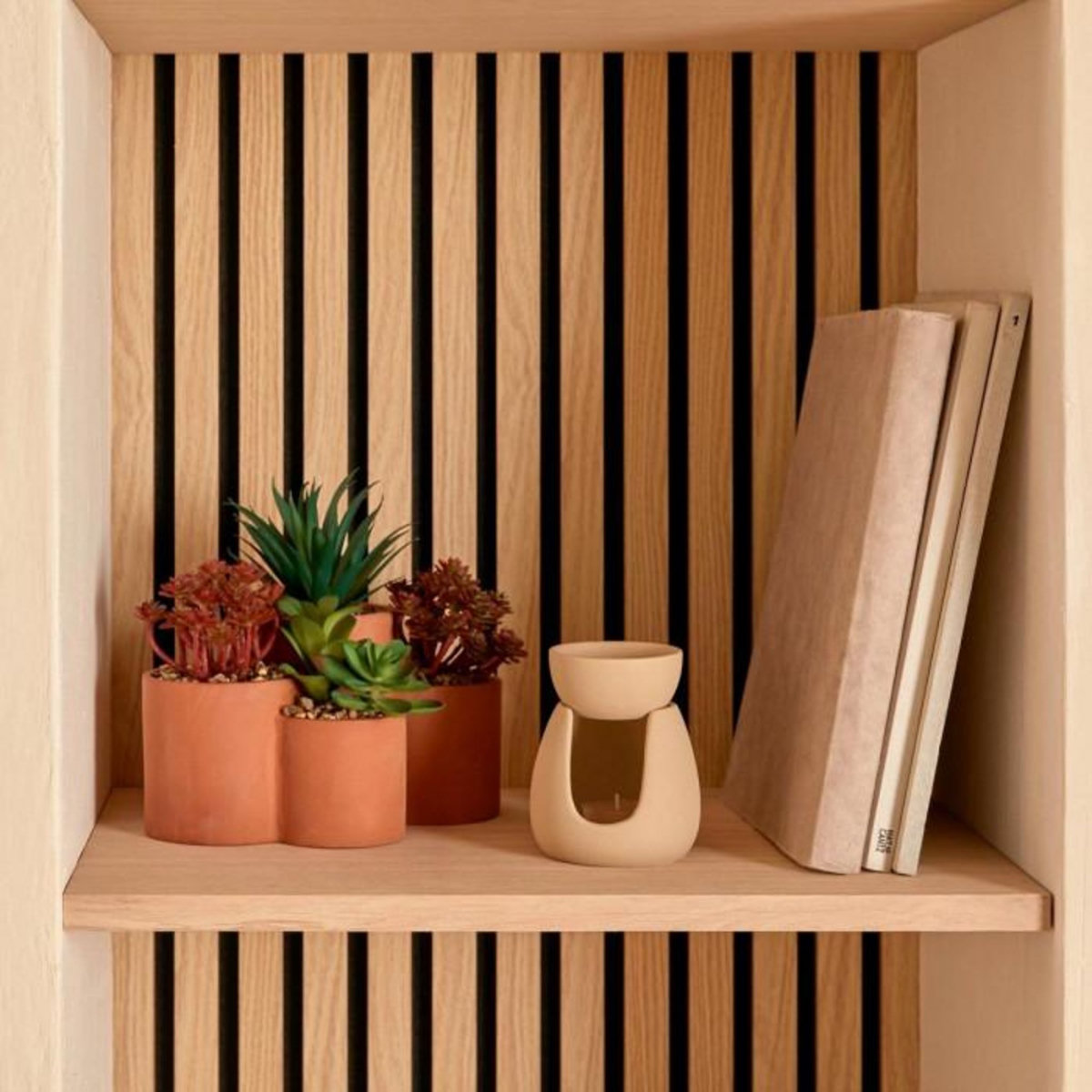 ATMOSPHERA Plantes Grasses Artificielles en Pot  Wonj  22cm Terracotta