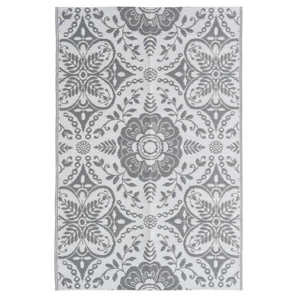 VIDAXL Tapis d'exterieur ARAKIL Gris clair 120x180 cm PP
