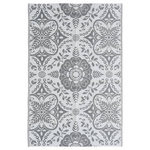 VIDAXL Tapis d'exterieur ARAKIL Gris clair 120x180 cm PP