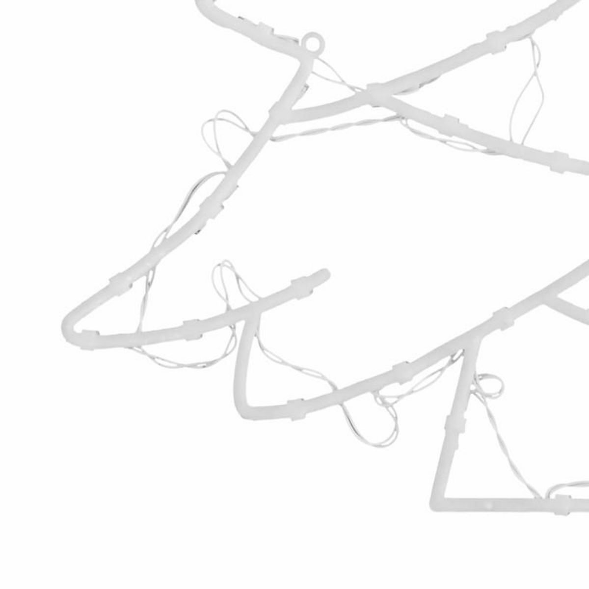 VIDAXL Lumières de Noël silhouette d arbre de Noël 2 pcs 50 LED