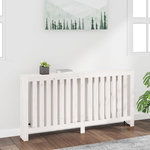 VIDAXL Cache-radiateur Blanc 169x19x84 cm Bois massif de pin