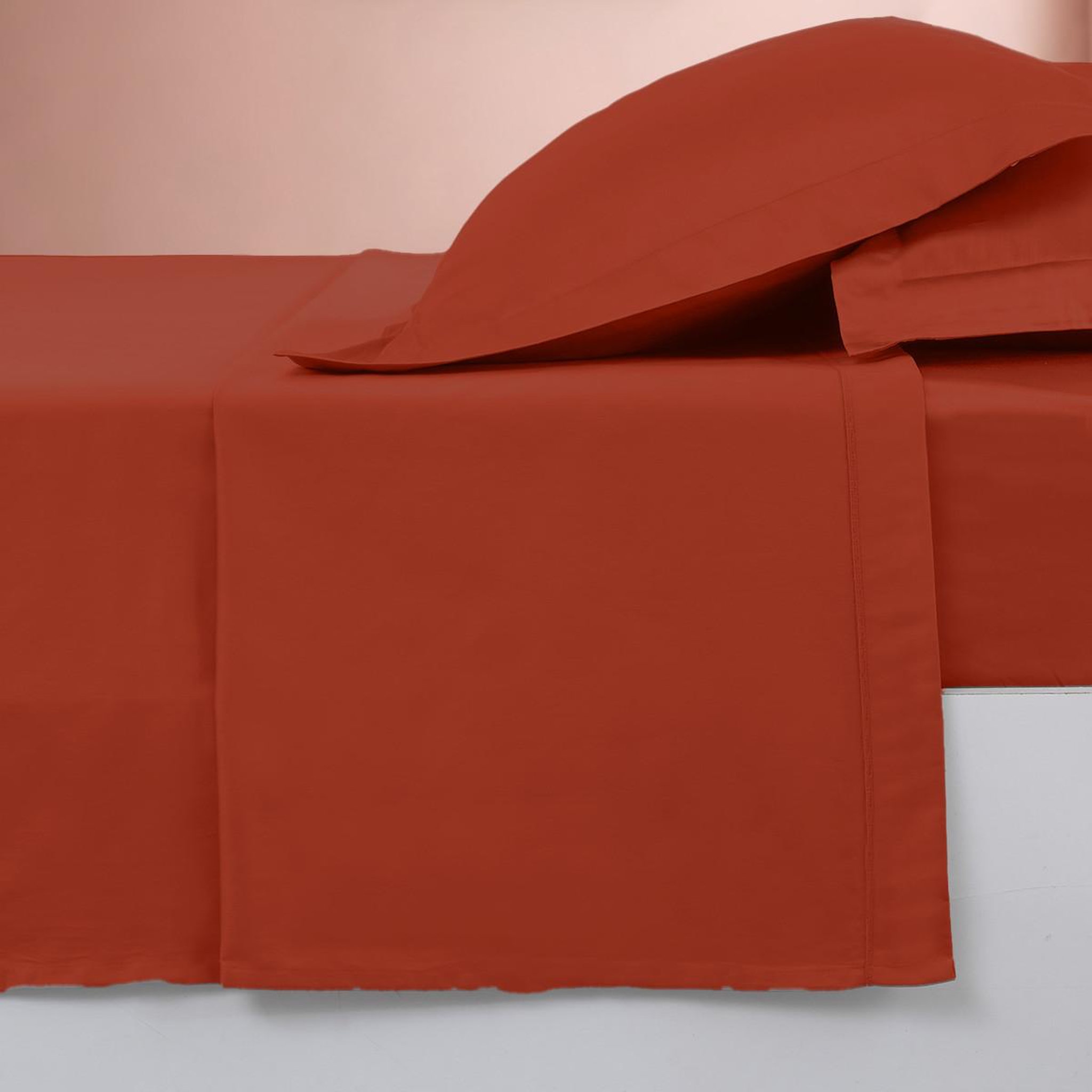 Voir la diapositive 3 : Sensei Maison Drap plat en percale de coton SOFT PERCALE