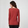 Voir la diapositive 2 : INEXTENSO T-shirt rouge en coton femme