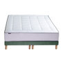 Voir la diapositive 3 : IDLITERIE Ensemble matelas Ressort 7 zones + sommier + oreiller + couette - FABRICATION FRANCAISE