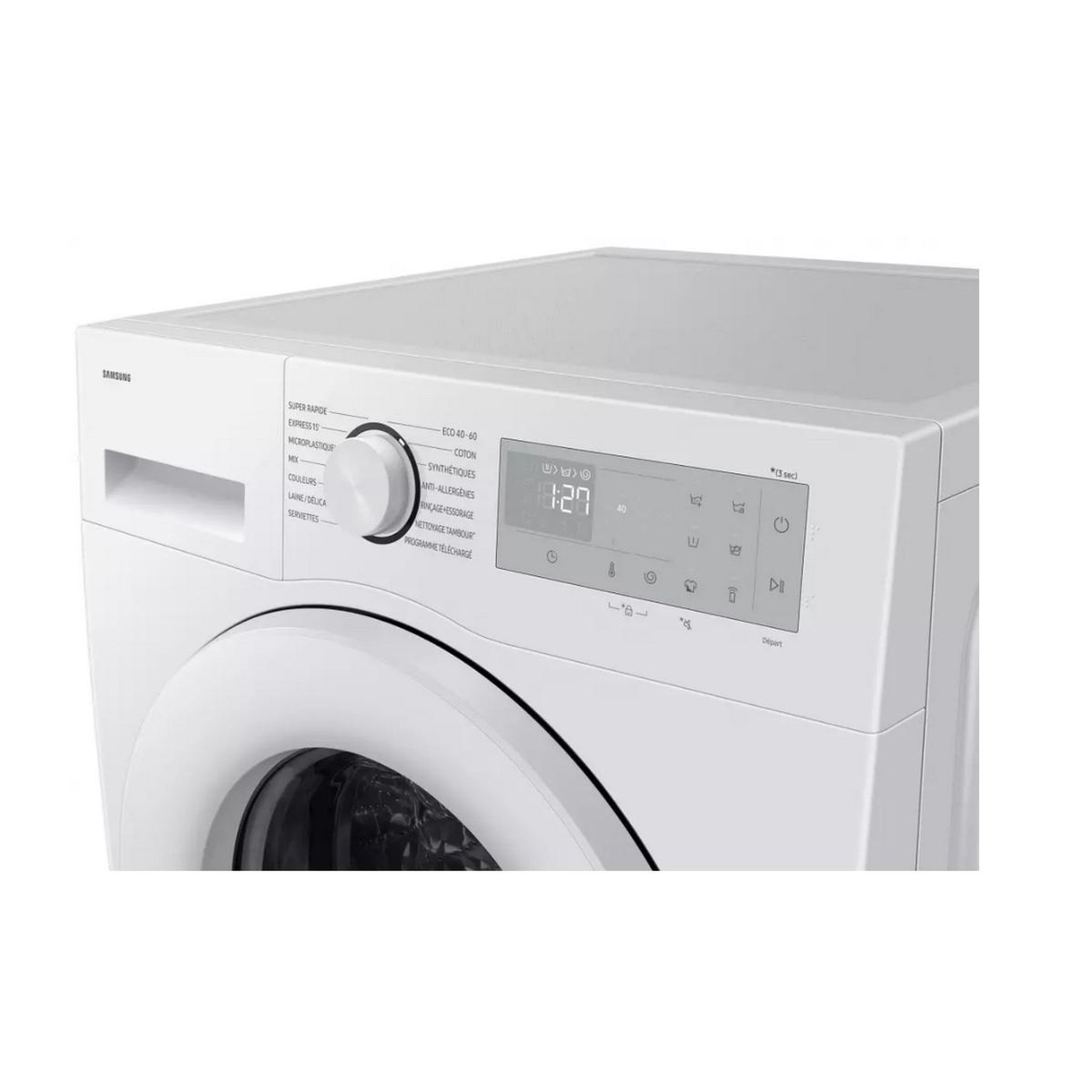 Voir la diapositive 6 : Samsung Lave-linge frontal 10kg 1400 tours/min - ww10fg5u34th