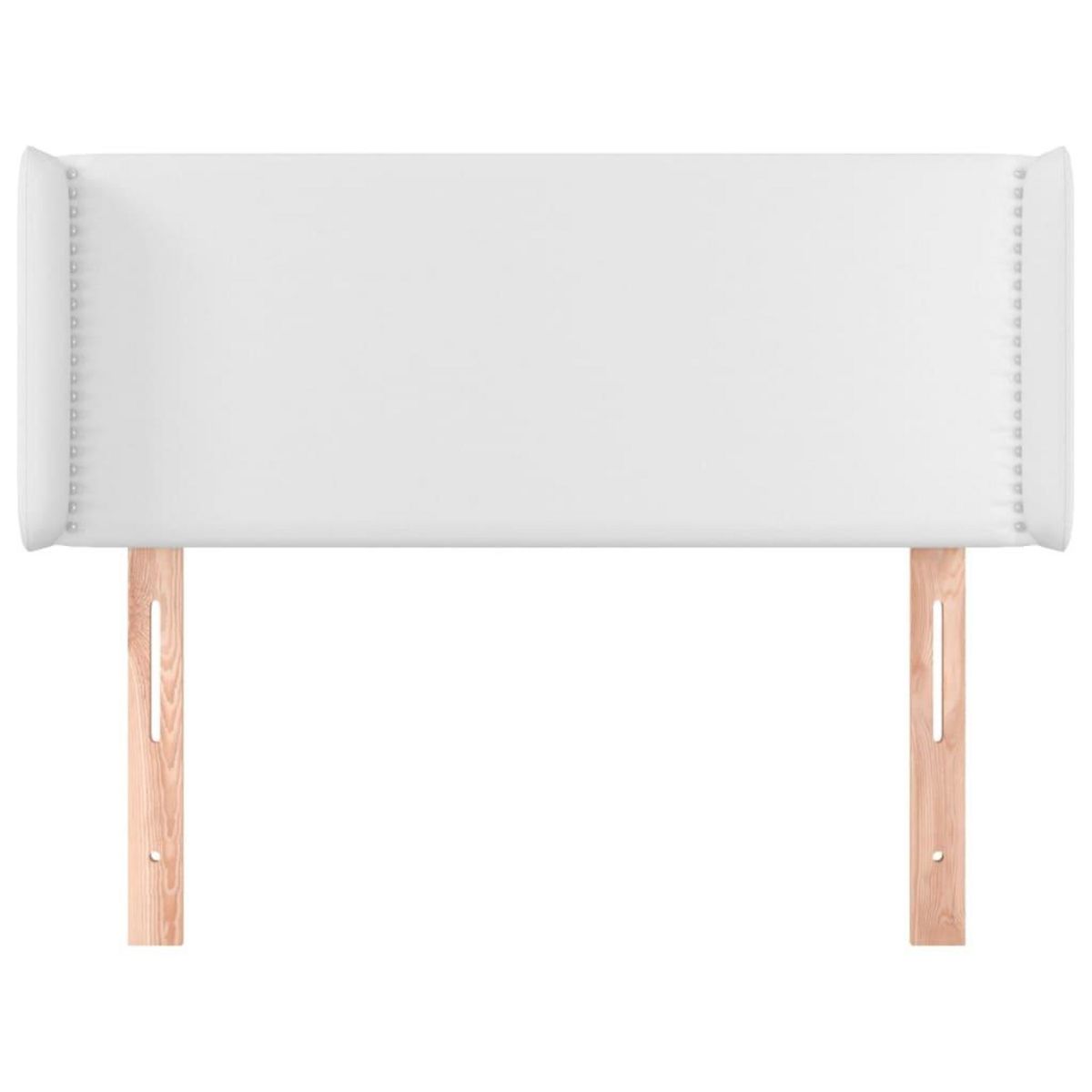 VIDAXL Tete de lit avec oreilles Blanc 103x16x78/88 cm Similicuir