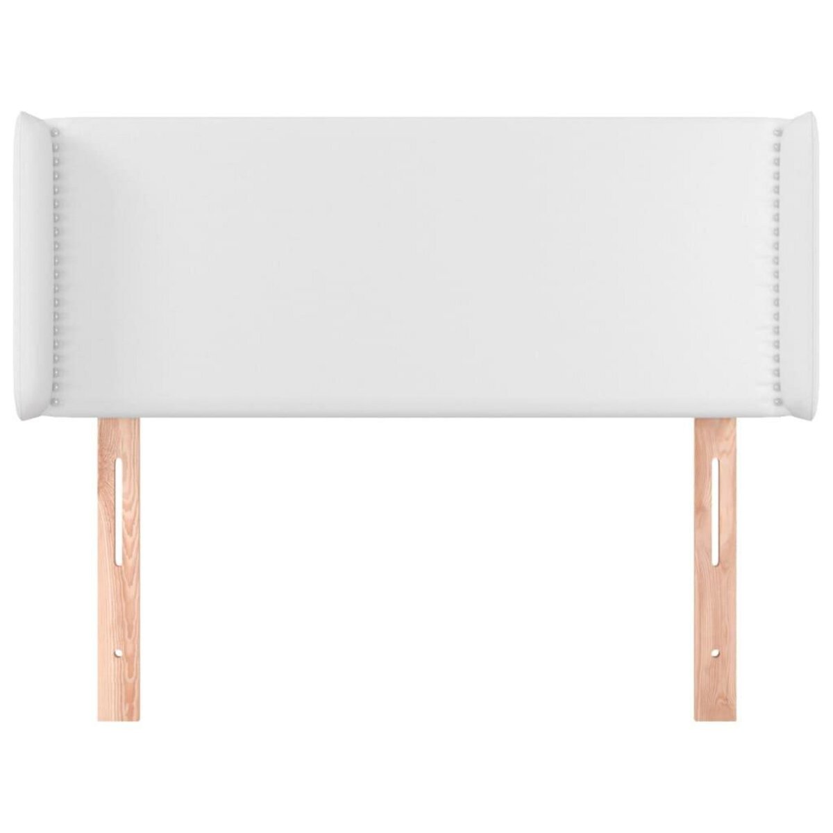 VIDAXL Tete de lit avec oreilles Blanc 103x16x78/88 cm Similicuir