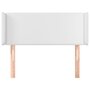 Voir la diapositive 3 : VIDAXL Tete de lit avec oreilles Blanc 103x16x78/88 cm Similicuir