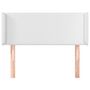 Voir la diapositive 3 : VIDAXL Tete de lit avec oreilles Blanc 103x16x78/88 cm Similicuir