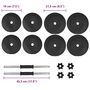 Voir la diapositive 6 : VIDAXL Ensemble d'halteres 14 pcs 20 kg