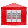 Voir la diapositive 4 : VIDAXL Tente de reception pliable avec parois Rouge 3x6 m