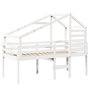Voir la diapositive 3 : VIDAXL Lit haut sans matelas blanc 90x200 cm bois de pin massif