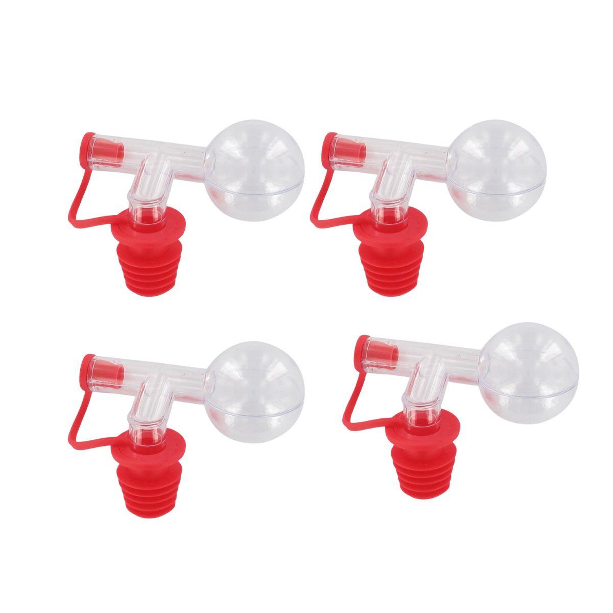 Fackelmann Lot de 4 bouchons doseurs boules 2,5 cl fackelmann