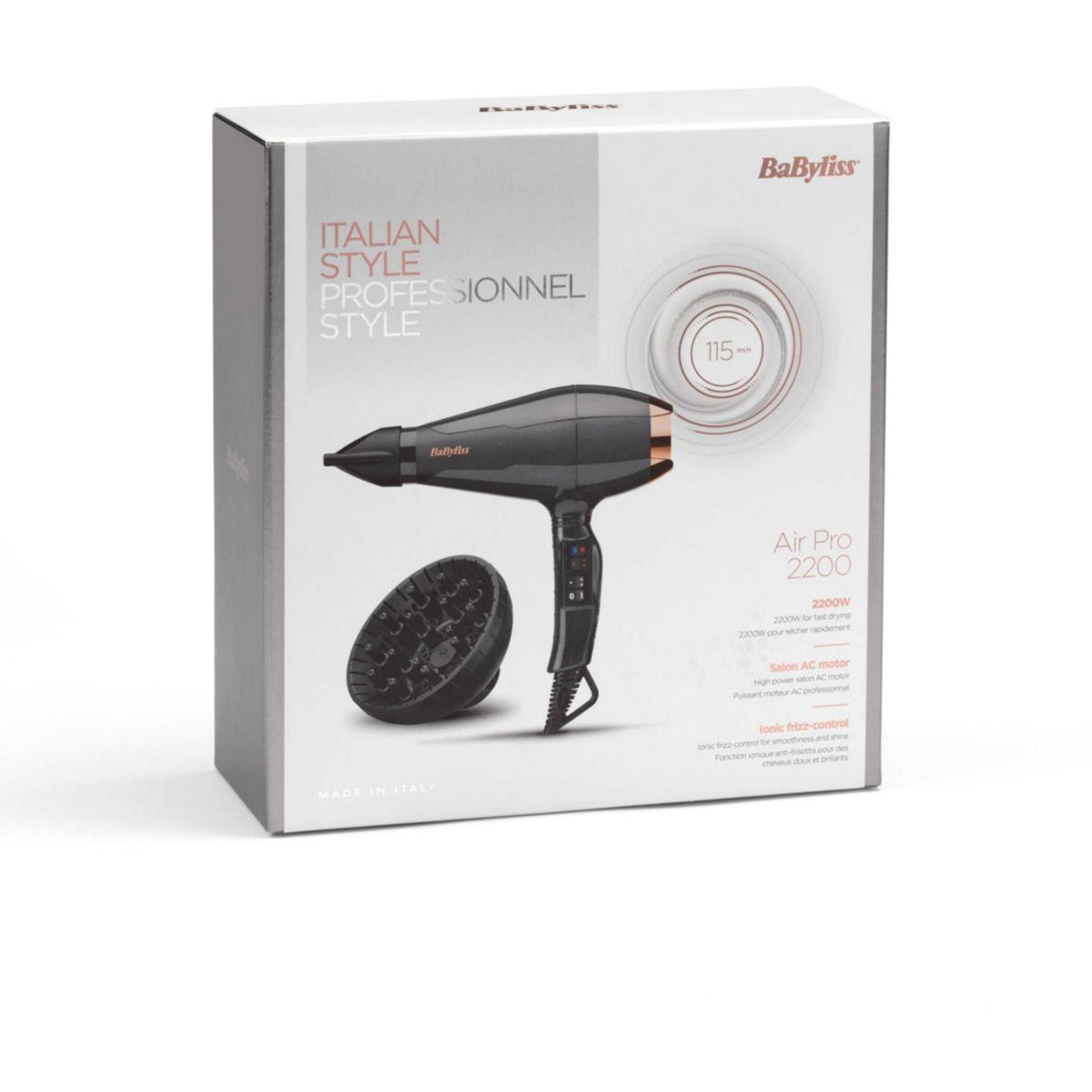 Voir la diapositive 3 : BABYLISS Sèche cheveux Air pro 2200 6719DE