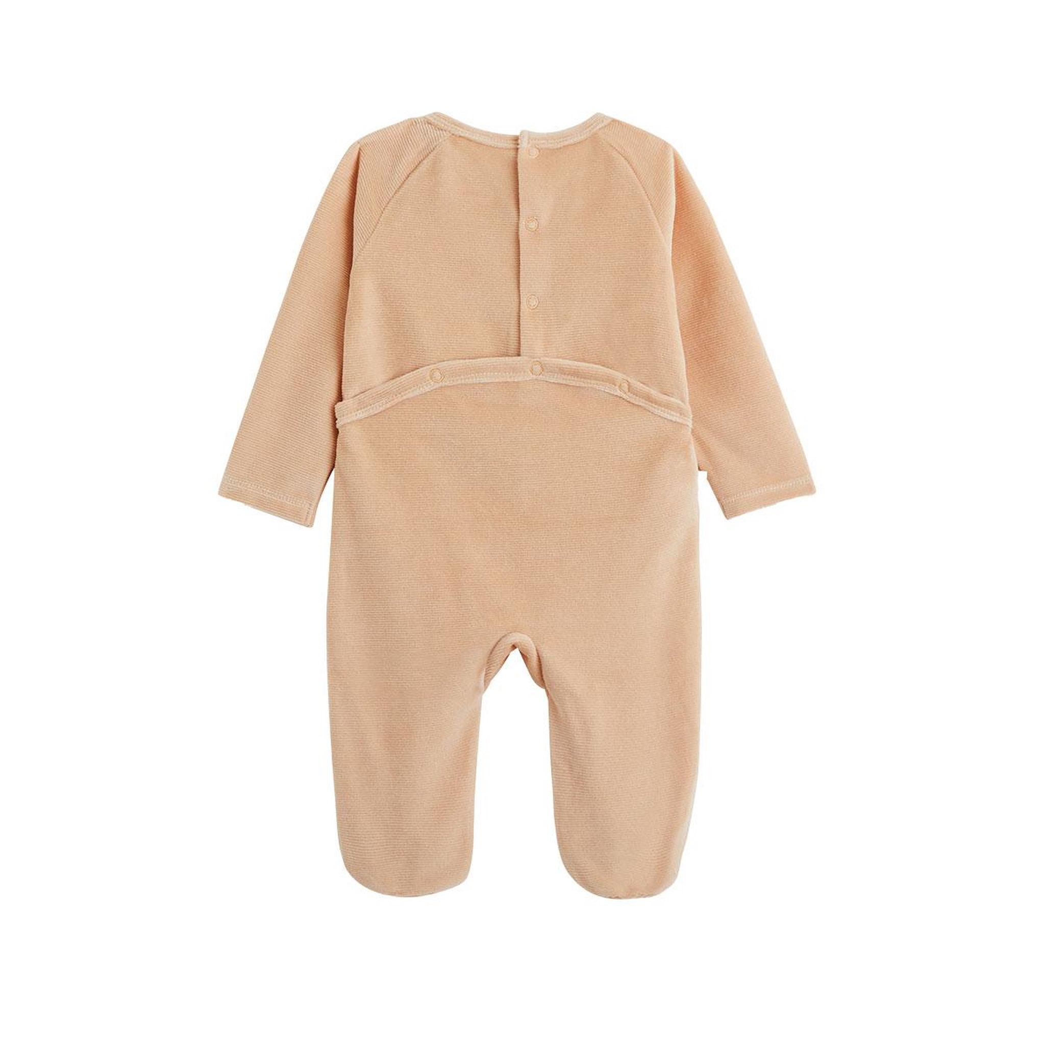 Voir la diapositive 2 : PETIT BEGUIN Pyjama bébé en velours petite rêveuse