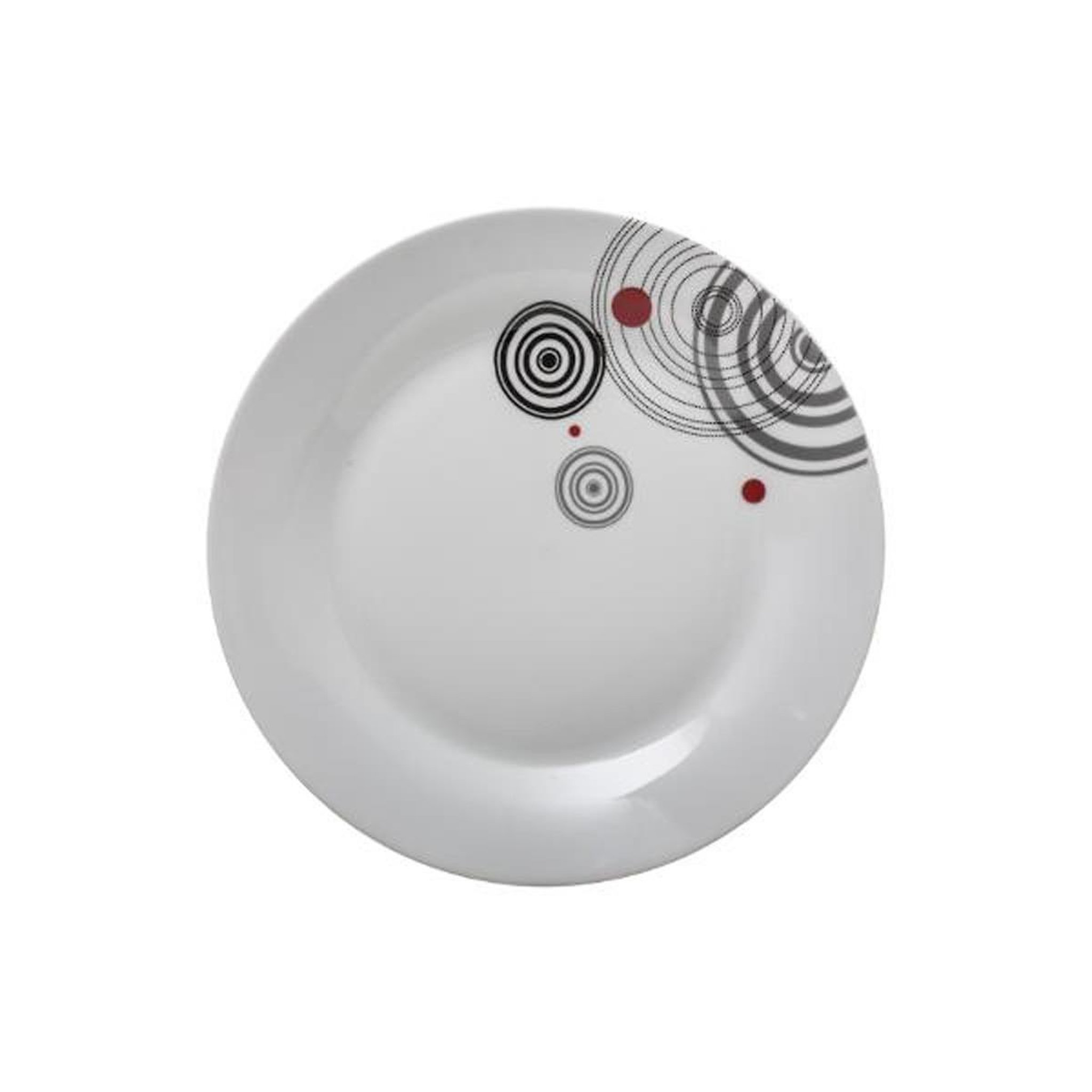 Voir la diapositive 2 : SECRET DE GOURMET Lot de 6 assiettes plates  instant  27cm blanc