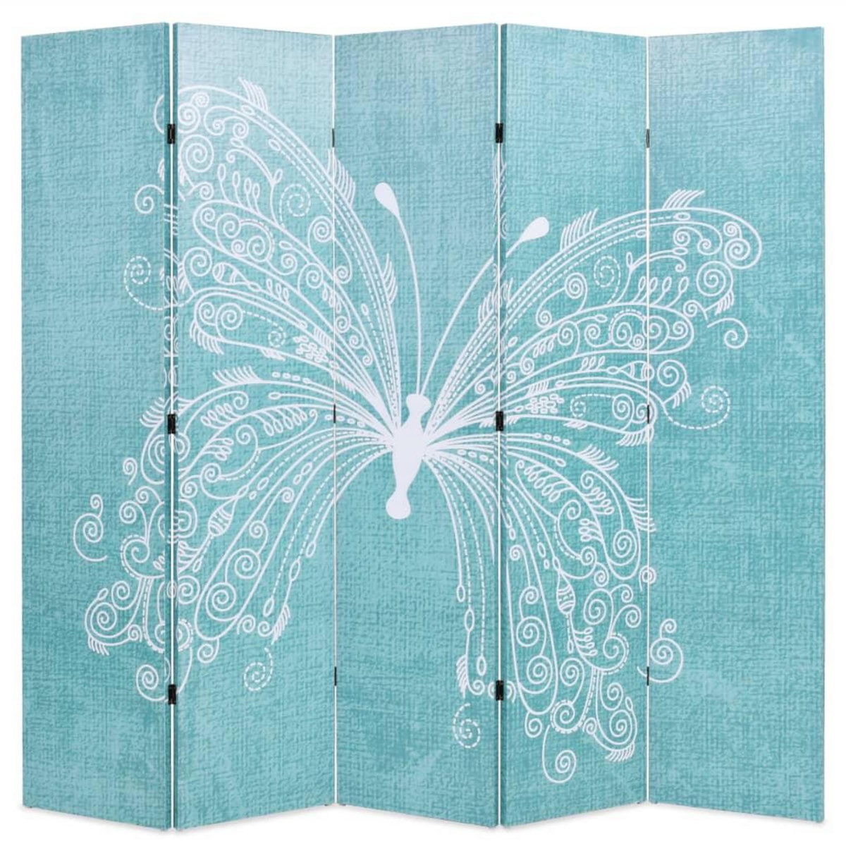 VIDAXL Cloison de separation pliable 200 x 170 cm Papillon Bleu