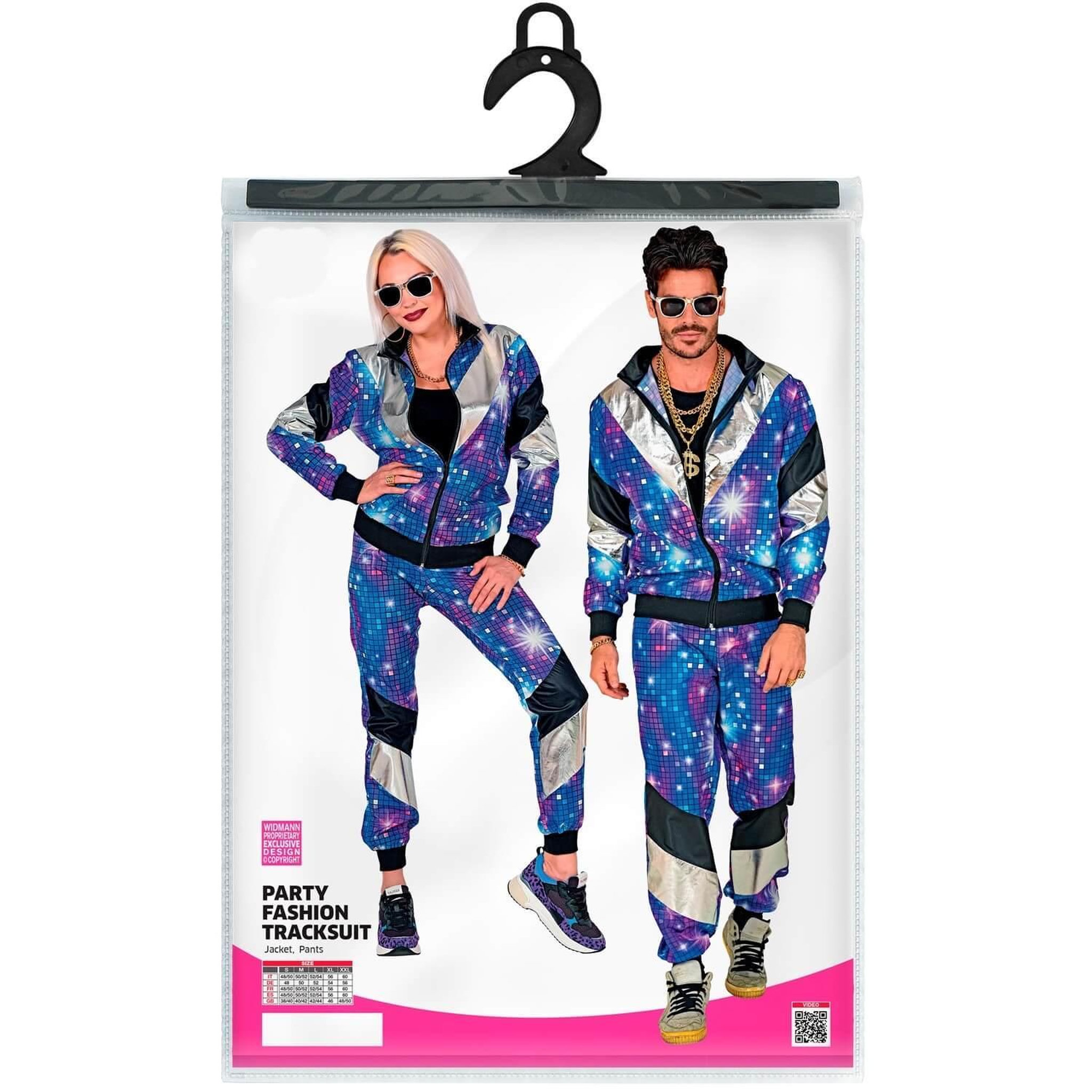 Voir la diapositive 4 : WIDMANN Costume disco années 80 -adulte - XXL