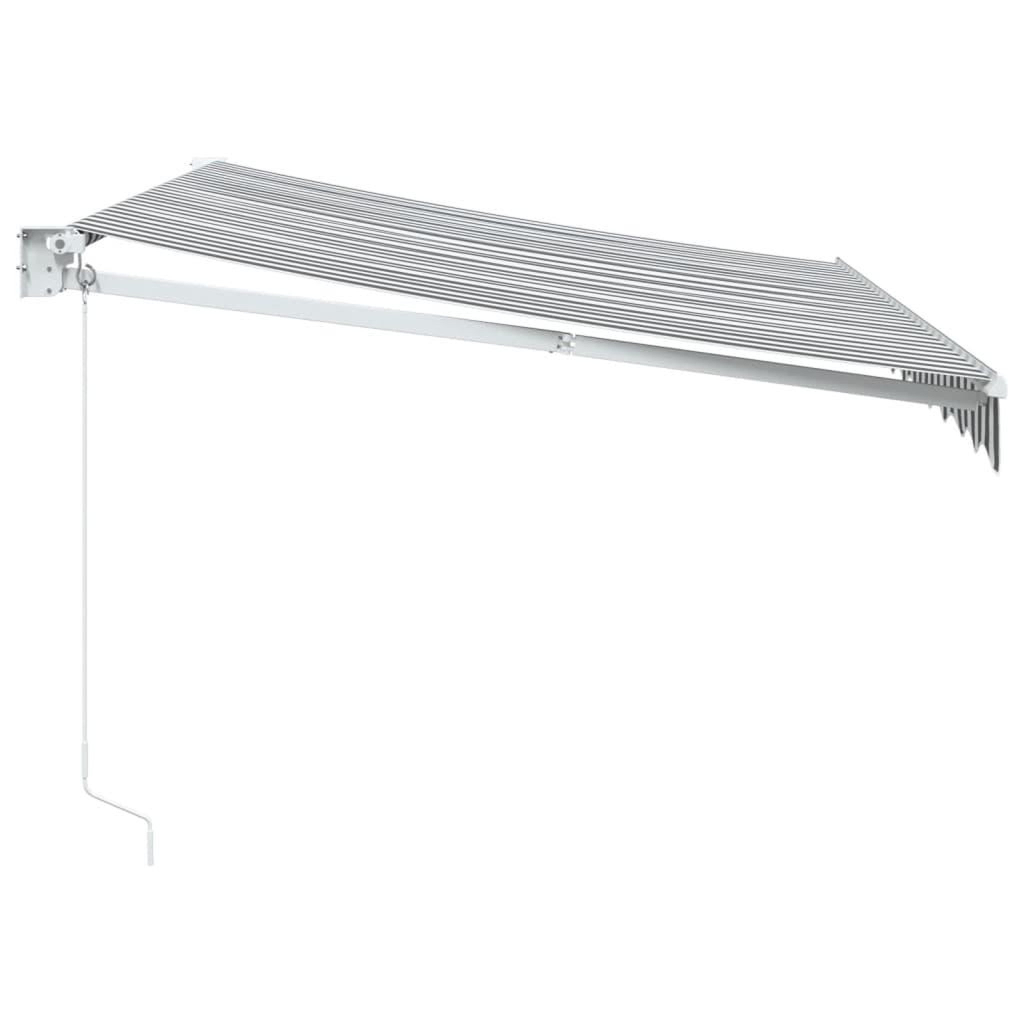 Voir la diapositive 4 : VIDAXL Auvent retractable anthracite/blanc 3x2,5 m tissu et aluminium