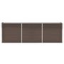 Voir la diapositive 2 : VIDAXL Lit sureleve de jardin Acier galvanise 240x40x77 cm Marron