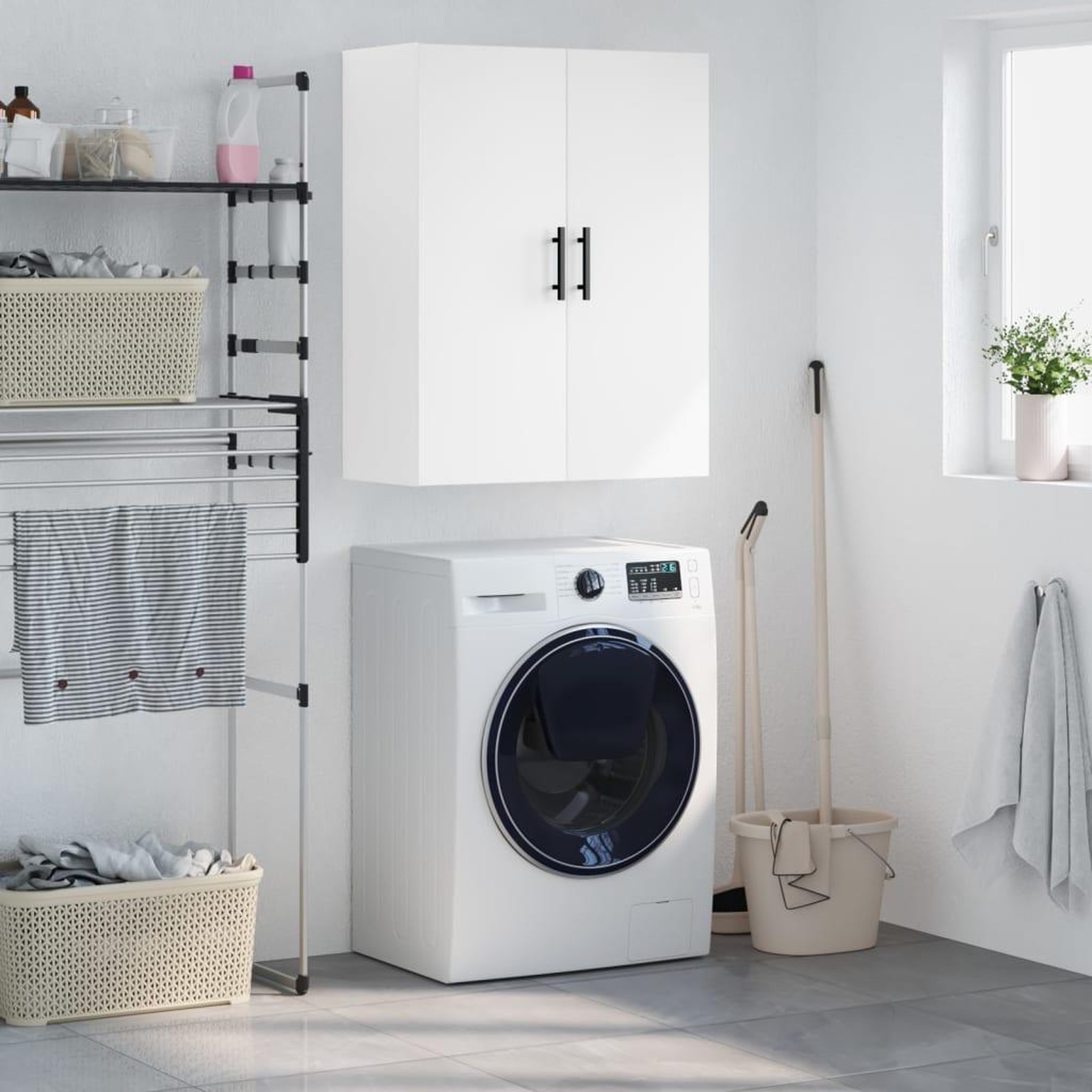 VIDAXL Armoire murale blanc 69,5x34x90 cm