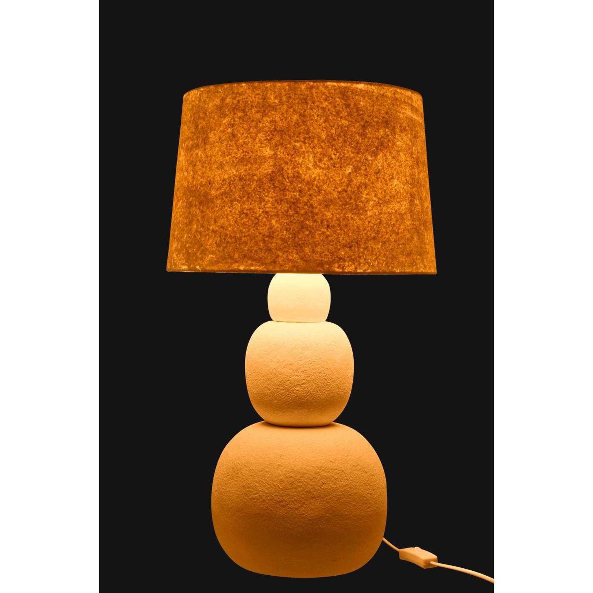 Voir la diapositive 4 : J-LINE Lampe à poser en céramique  renee  67cm blanc