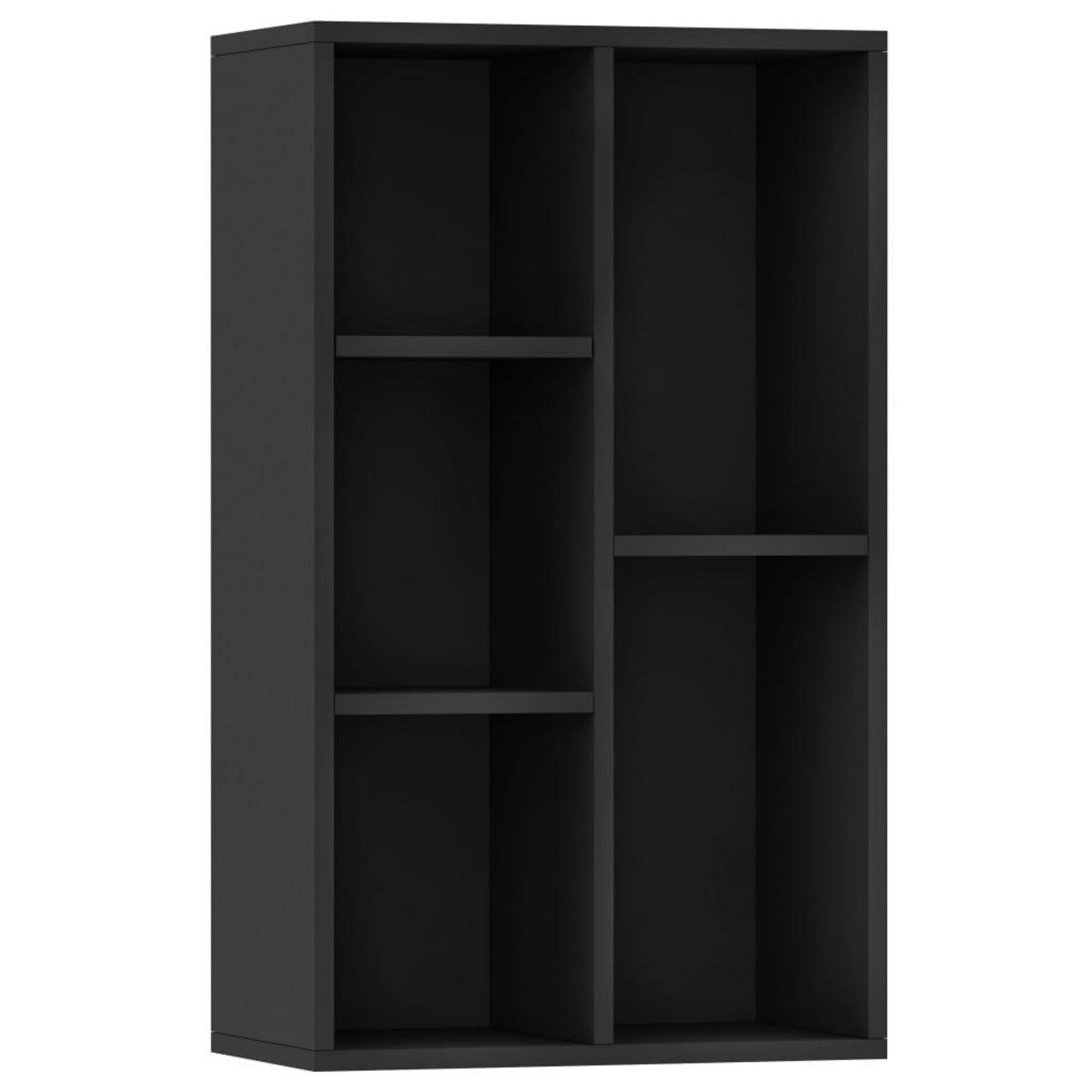 VIDAXL Bibliotheque/Buffet Noir 50x25x80 cm Bois d'ingenierie