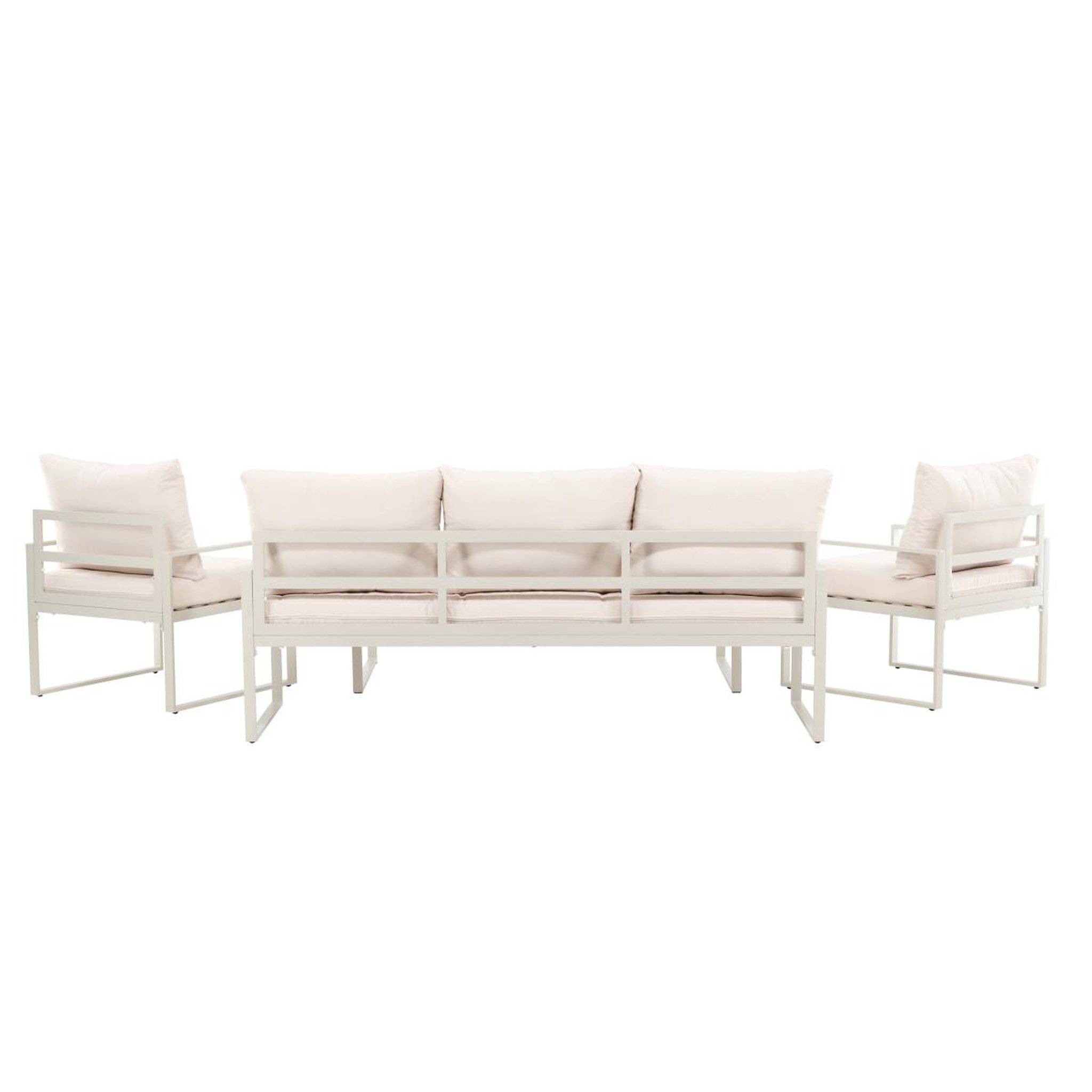 Voir la diapositive 5 : Paris Prix Salon de jardin 5 places  catania  179cm beige